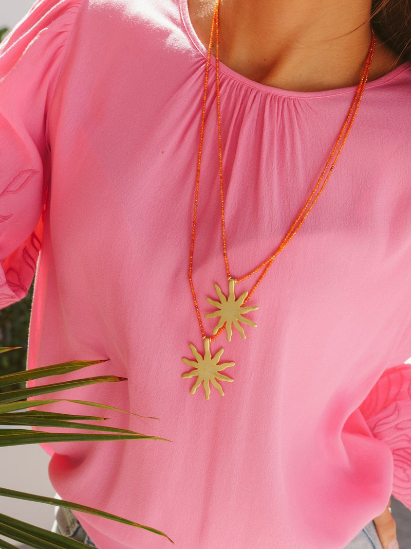 Bougainvillea Café Solaro Necklace