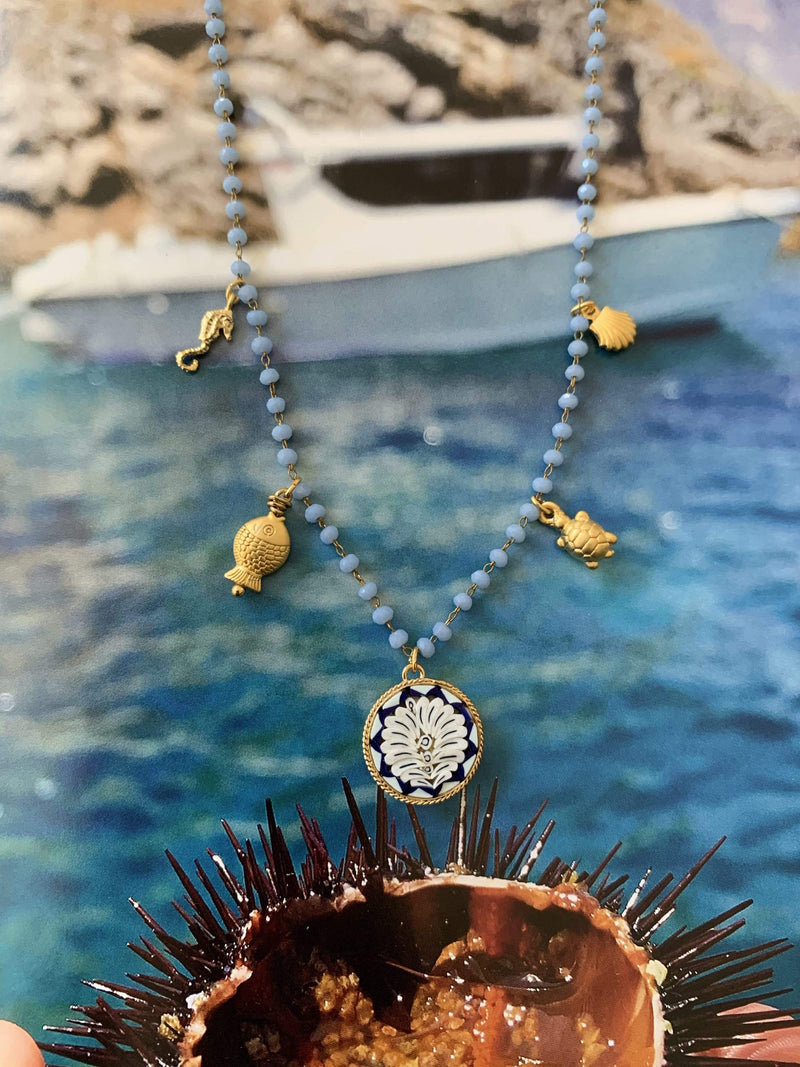 Bougainvillea Café Grotta Azzurra Necklace