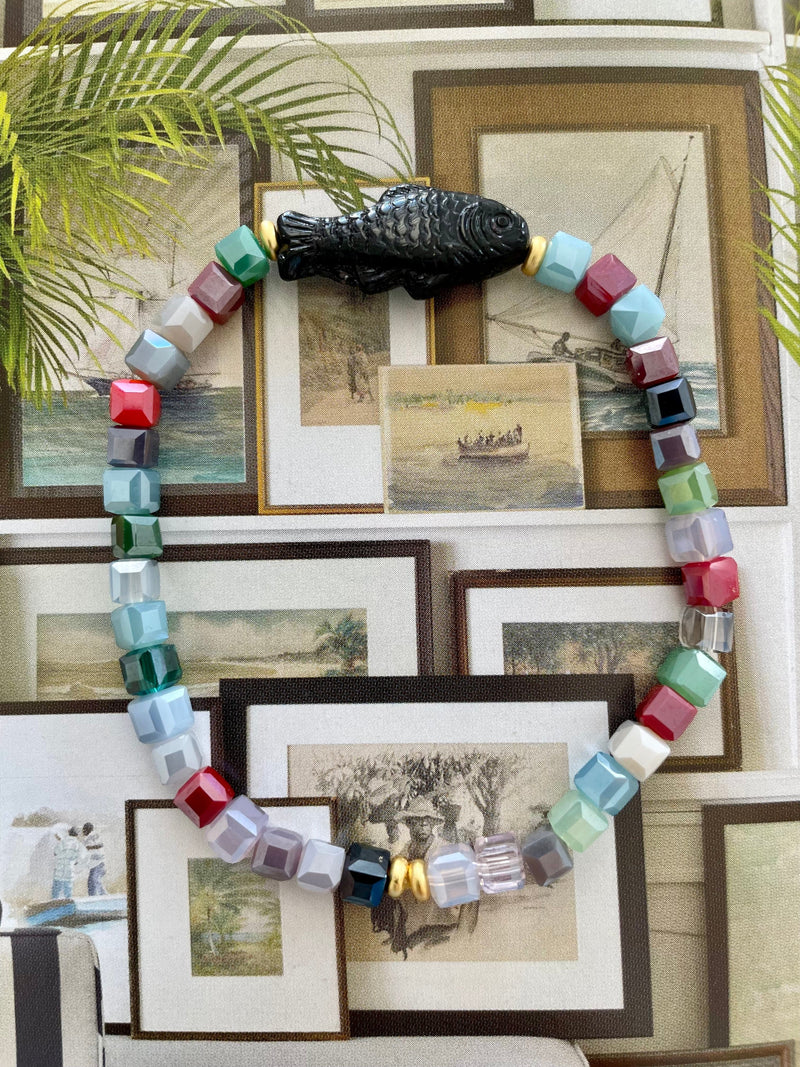 Bougainvillea Café Pesce Bracelet in Barbados